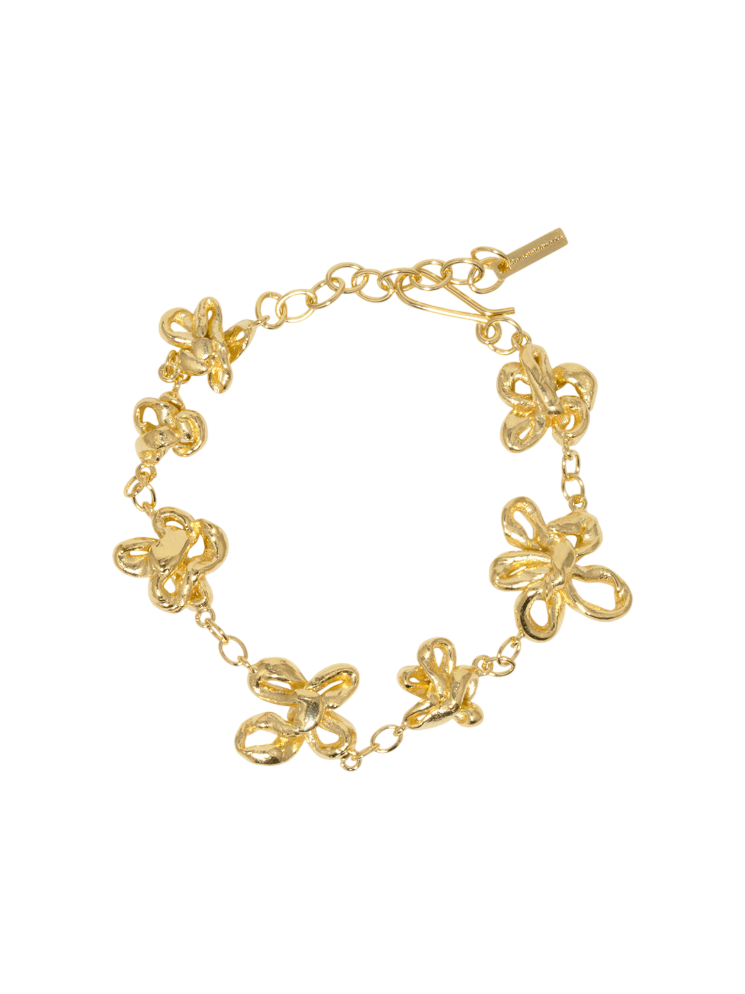 The past within the present - gold plated bracelet